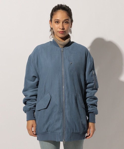 BAYFLOW（ベイフロー）の「ナカワタロングMA-1（MA-1・レディース・ベージュ/カーキ/ブルー・FREE）」の14枚目の写真