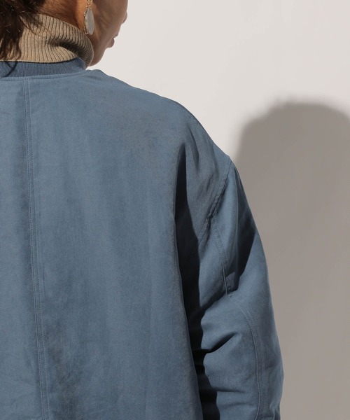 BAYFLOW（ベイフロー）の「ナカワタロングMA-1（MA-1・レディース・ベージュ/カーキ/ブルー・FREE）」の17枚目の写真