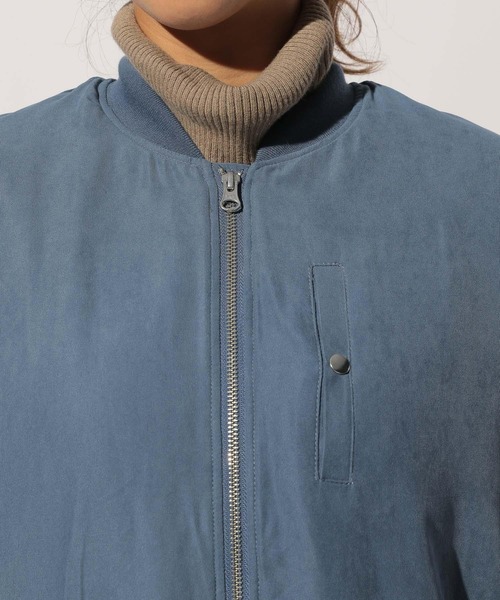 BAYFLOW（ベイフロー）の「ナカワタロングMA-1（MA-1・レディース・ベージュ/カーキ/ブルー・FREE）」の18枚目の写真