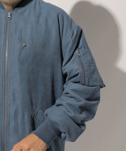 BAYFLOW（ベイフロー）の「ナカワタロングMA-1（MA-1・レディース・ベージュ/カーキ/ブルー・FREE）」の19枚目の写真