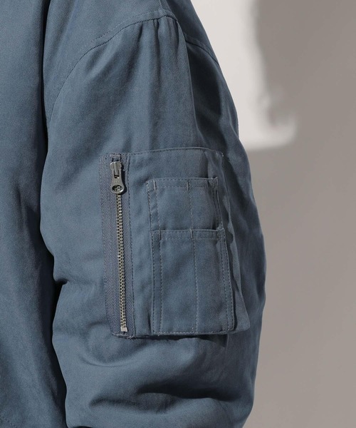 BAYFLOW（ベイフロー）の「ナカワタロングMA-1（MA-1・レディース・ベージュ/カーキ/ブルー・FREE）」の20枚目の写真