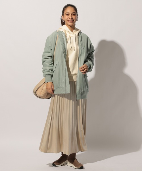 BAYFLOW（ベイフロー）の「ナカワタロングMA-1（MA-1・レディース・ベージュ/カーキ/ブルー・FREE）」の7枚目の写真