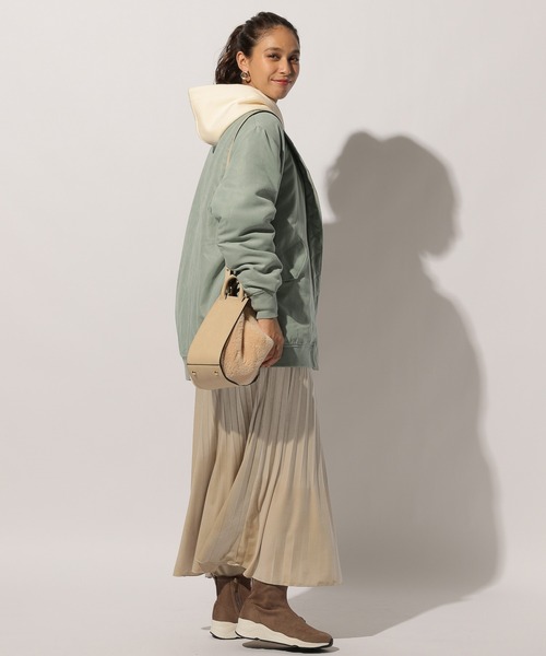 BAYFLOW（ベイフロー）の「ナカワタロングMA-1（MA-1・レディース・ベージュ/カーキ/ブルー・FREE）」の8枚目の写真