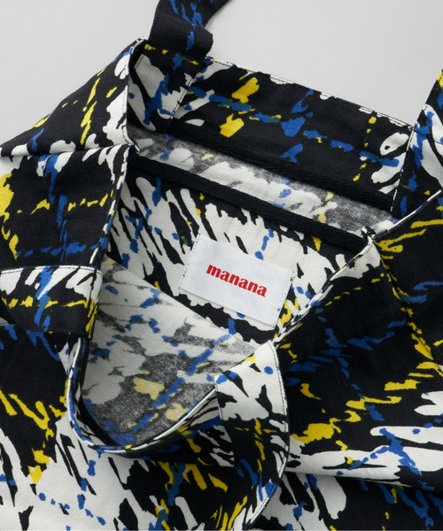 manana suerte（マニャーナスエルテ）の「オリジナルプリントトートバッグ（トートバッグ・レディース・レッド/ブラック×ブルー・FREE）」の3枚目の写真