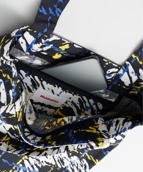 manana suerte（マニャーナスエルテ）の「オリジナルプリントトートバッグ（トートバッグ・レディース・レッド/ブラック×ブルー・FREE）」の18枚目の写真