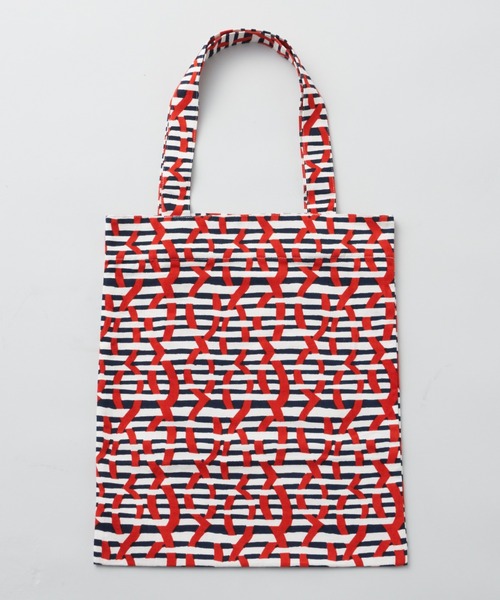 manana suerte（マニャーナスエルテ）の「オリジナルプリントトートバッグ（トートバッグ・レディース・レッド/ブラック×ブルー・FREE）」の11枚目の写真