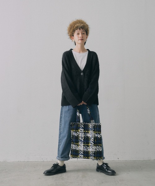 manana suerte（マニャーナスエルテ）の「オリジナルプリントトートバッグ（トートバッグ・レディース・レッド/ブラック×ブルー・FREE）」の15枚目の写真