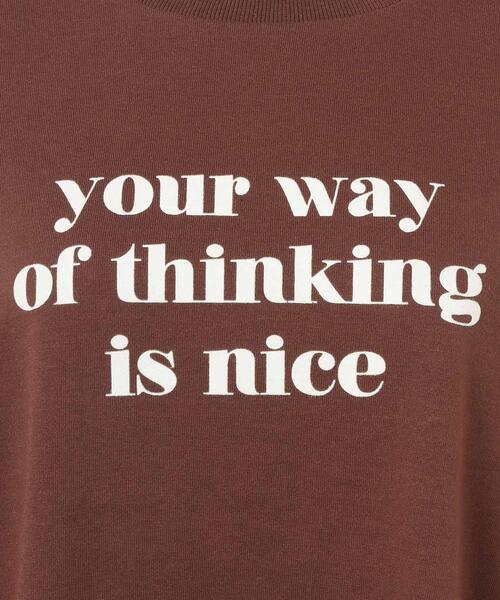 INGNI（イング）の「シンプルロゴロングTシャツ（Tシャツ/カットソー・レディース・ホワイト系4/ブラック×ホワイト/ブラウン系6/ホワイト×ブラック/ブラウン・M）」の10枚目の写真