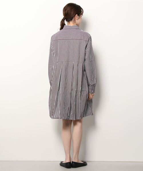 FRED PERRY（フレッドペリー）の「Pleated Gingham Shirt Dress