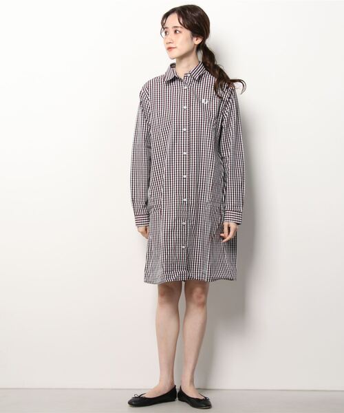 FRED PERRY（フレッドペリー）の「Pleated Gingham Shirt Dress
