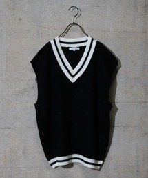 JOHN'S CLOSET（ジョンズクローゼット）の「【13】睦編みチルデンニット（ベスト・メンズ）」