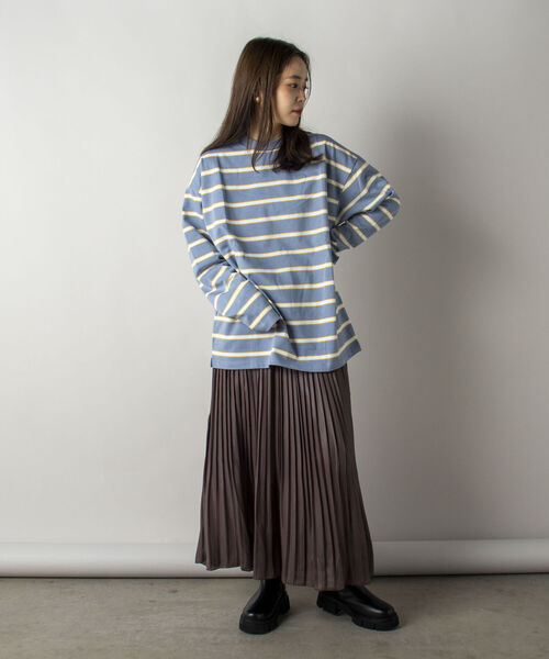 GLOSTER（グロスター）の「【GLOSTER/グロスター】OLDボーダー ロングスリーブTシャツ（Tシャツ/カットソー・メンズ・グリーン系3/ブルー系3・MEDIUM/LARGE）」の5枚目の写真