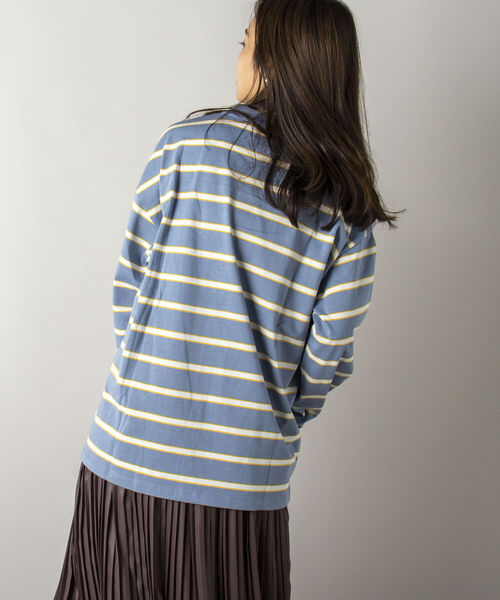 GLOSTER（グロスター）の「【GLOSTER/グロスター】OLDボーダー ロングスリーブTシャツ（Tシャツ/カットソー・メンズ・グリーン系3/ブルー系3・MEDIUM/LARGE）」の6枚目の写真