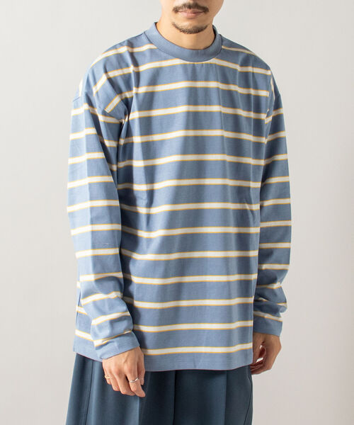 GLOSTER（グロスター）の「【GLOSTER/グロスター】OLDボーダー ロングスリーブTシャツ（Tシャツ/カットソー・メンズ・グリーン系3/ブルー系3・MEDIUM/LARGE）」の9枚目の写真