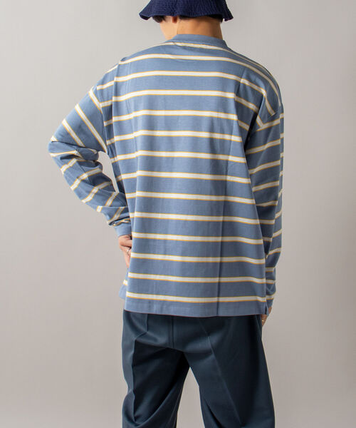 GLOSTER（グロスター）の「【GLOSTER/グロスター】OLDボーダー ロングスリーブTシャツ（Tシャツ/カットソー・メンズ・グリーン系3/ブルー系3・MEDIUM/LARGE）」の10枚目の写真