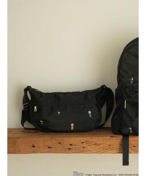 Green　Parks（グリーンパークス）の「■SOLEIL ピーナッツ刺繍ショルダー＊（トートバッグ・レディース・ブラック・FREE）」の10枚目の写真