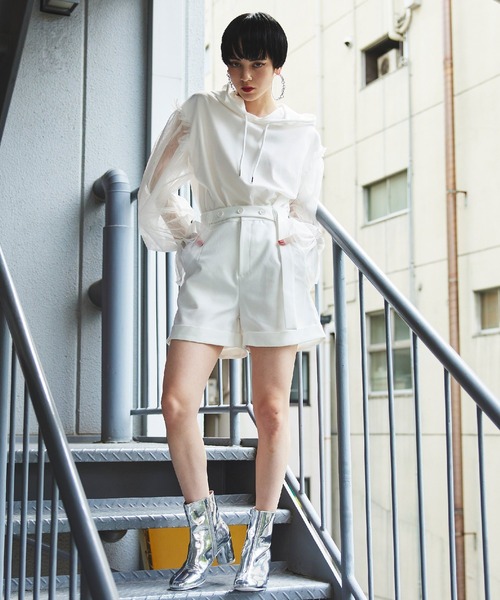Narcissus(ナルシス)の「【SINN】Narcissusオリジナル ベルトショートパンツ(その他パンツ・レディース・ベージュ/ブラック/ホワイト・FREE)」の12枚目の写真