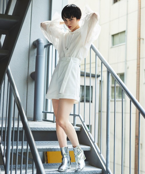 Narcissus(ナルシス)の「【SINN】Narcissusオリジナル ベルトショートパンツ(その他パンツ・レディース・ベージュ/ブラック/ホワイト・FREE)」の6枚目の写真
