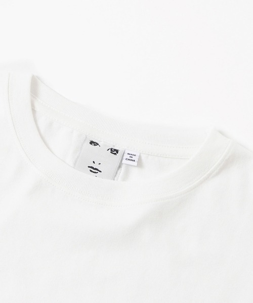 X-girl（エックスガール）の「BOX LOGO WIDE L/S TEE（Tシャツ/カットソー・レディース・ホワイト/チャコール/ライトパープル・S/M）」の9枚目の写真