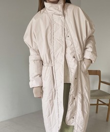 Bab | 【WEB限定】ギャザーレイヤードキルティングコート(その他アウター)