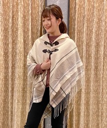 花粉ガードジップ付きポンチョ | outlet | axes femme online shop