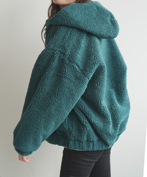 Futier land（フューティアランド）の「BIGボアブルゾン（ブルゾン・レディース・ネイビー/グリーン/ベージュ系その他・FREE）」の20枚目の写真