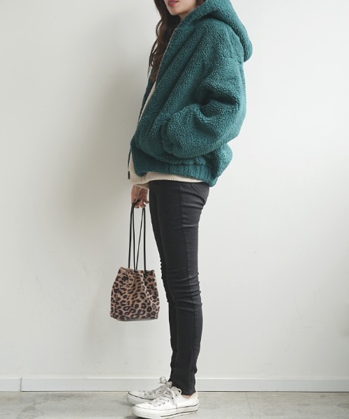 Futier land（フューティアランド）の「BIGボアブルゾン（ブルゾン・レディース・ネイビー/グリーン/ベージュ系その他・FREE）」の21枚目の写真