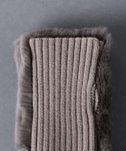 UNITED ARROWS（ユナイテッドアローズ）の「＜UNITED ARROWS＞REX フィンガーレス ハンドウォーマー（手袋・レディース・ライトグレー/ブラック/グレー・FREE）」の7枚目の写真