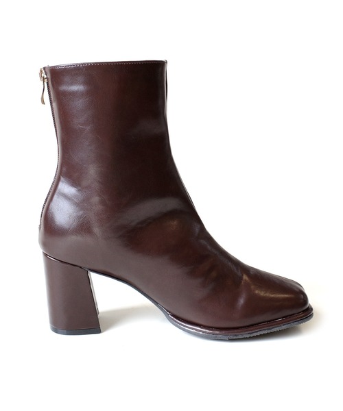 AmiAmi（アミアミ）の「ワイドスクエアトゥミドル丈ブーツ（ブーツ・レディース・ブラック/ダークブラウン/アイボリー・L/LL/M/S）」の15枚目の写真