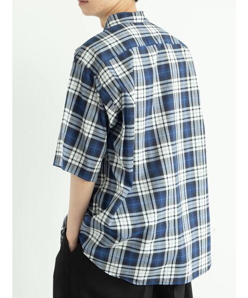 koe（コエ）の「綿レーヨン半袖レギュラーカラーシャツ*（シャツ/ブラウス・メンズ・ブルー系その他3/アイボリー/グレー系その他3・M/L）」の16枚目の写真