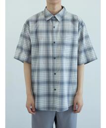 koe | 綿レーヨン半袖レギュラーカラーシャツ*(シャツ/ブラウス)