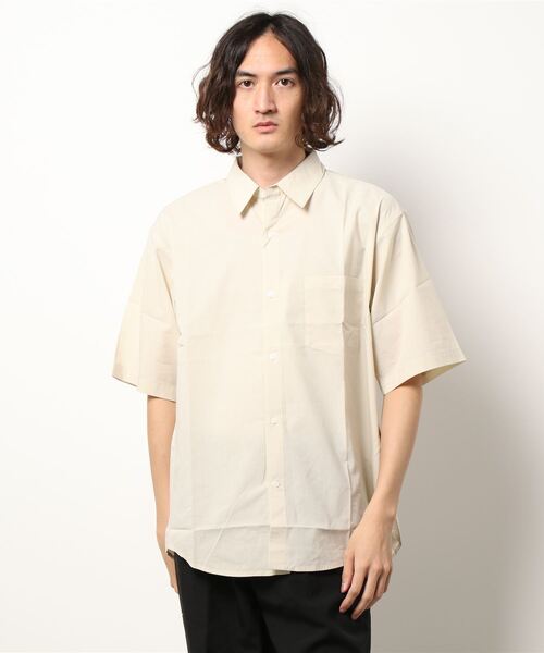 koe（コエ）の「綿レーヨン半袖レギュラーカラーシャツ*（シャツ/ブラウス・メンズ・ブルー系その他3/アイボリー/グレー系その他3・M/L）」の20枚目の写真