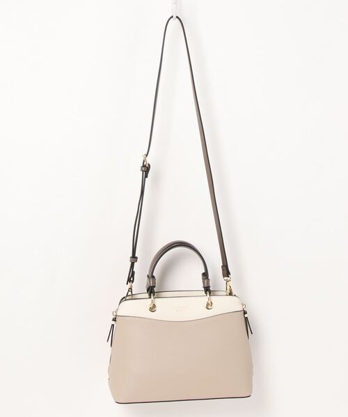 & chouette(アンドシュエット)の「サイドファスナーハンドバッグS(ハンドバッグ・レディース・オフホワイト/グレイッシュベージュ/ブラック・FREE)」の3枚目の写真