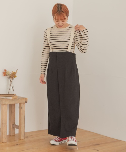 ITEMS URBANRESEARCH(アイテムズ アーバンリサーチ)の「カットジャージジャンスカ(ワンピース・レディース・ブラック/グレー系その他・FREE)」の21枚目の写真