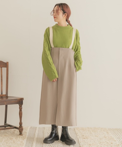 ITEMS URBANRESEARCH(アイテムズ アーバンリサーチ)の「カットジャージジャンスカ(ワンピース・レディース・ブラック/グレー系その他・FREE)」の4枚目の写真