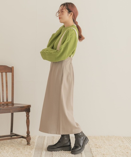 ITEMS URBANRESEARCH(アイテムズ アーバンリサーチ)の「カットジャージジャンスカ(ワンピース・レディース・ブラック/グレー系その他・FREE)」の17枚目の写真