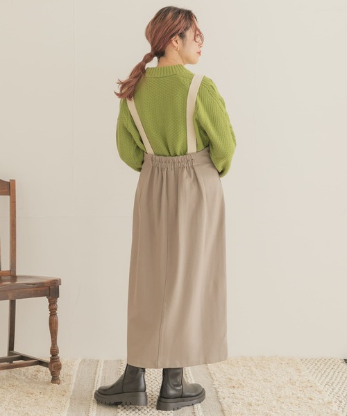 ITEMS URBANRESEARCH(アイテムズ アーバンリサーチ)の「カットジャージジャンスカ(ワンピース・レディース・ブラック/グレー系その他・FREE)」の9枚目の写真