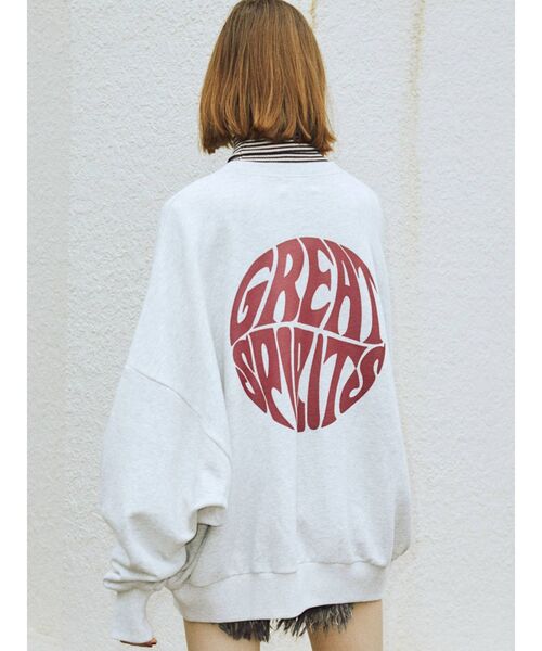 jouetie（ジュエティ）の「バックBIGロゴプルオーバー【スウェット/トレーナー】（スウェット・レディース・ブラック/グレー/グリーン・MEDIUM）」の7枚目の写真