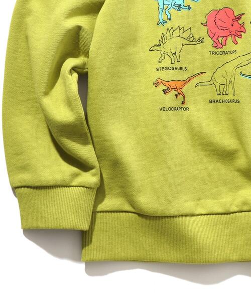SHOO・LA・RUE（シューラルー）の「◆【90-130cm】裏毛恐竜＆くるま4柄アソートスウェット（スウェット・キッズ・グリーン/ボルドー/アイボリー系/黄緑系・11/10/12/13/09）」の11枚目の写真