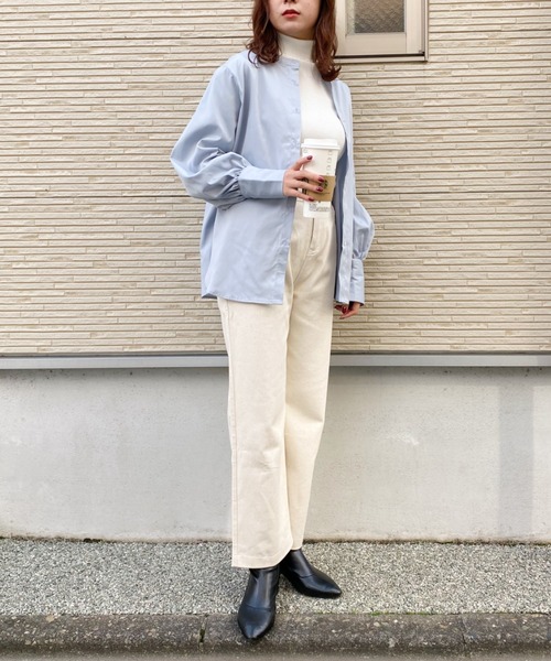CLEA(クレア)の「カラーツイルストレートパンツ〇(その他パンツ・レディース・ブラック/ブラウン/アイボリー・S/M)」の10枚目の写真