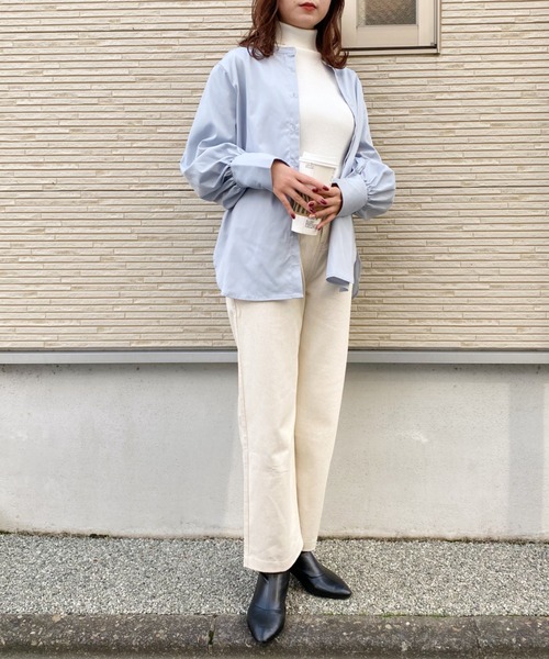 CLEA(クレア)の「カラーツイルストレートパンツ〇(その他パンツ・レディース・ブラック/ブラウン/アイボリー・S/M)」の11枚目の写真