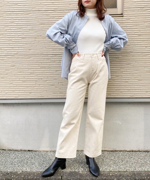 CLEA(クレア)の「カラーツイルストレートパンツ〇(その他パンツ・レディース・ブラック/ブラウン/アイボリー・S/M)」の13枚目の写真