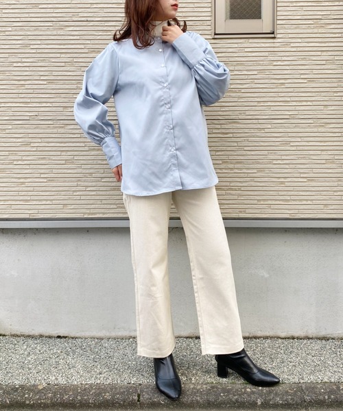 CLEA(クレア)の「カラーツイルストレートパンツ〇(その他パンツ・レディース・ブラック/ブラウン/アイボリー・S/M)」の14枚目の写真