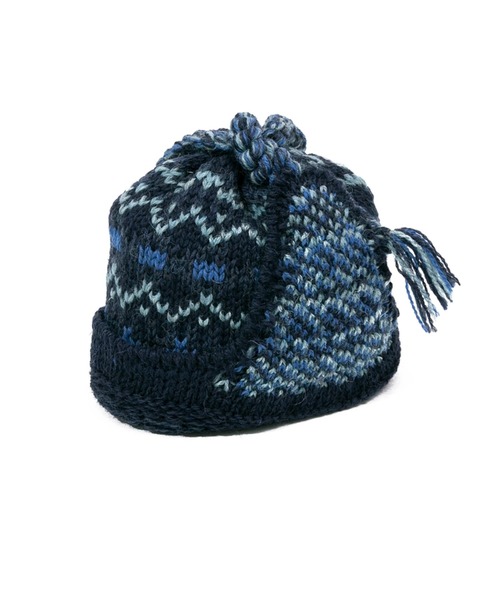 go slow caravan（ゴースローキャラバン）の「HIGHLAND2000/ハイランドトゥーサウザンド　Fairisle Hat w/Ear Cover & Rope Tassels（ニットキャップ/ビーニー・レディース・その他1/その他2・FREE）」の3枚目の写真
