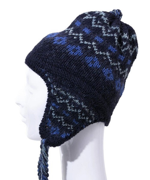 go slow caravan（ゴースローキャラバン）の「HIGHLAND2000/ハイランドトゥーサウザンド　Fairisle Hat w/Ear Cover & Rope Tassels（ニットキャップ/ビーニー・レディース・その他1/その他2・FREE）」の8枚目の写真
