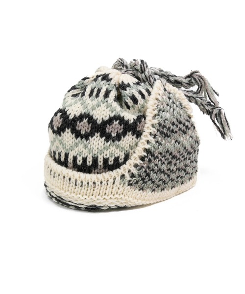 go slow caravan（ゴースローキャラバン）の「HIGHLAND2000/ハイランドトゥーサウザンド　Fairisle Hat w/Ear Cover & Rope Tassels（ニットキャップ/ビーニー・レディース・その他1/その他2・FREE）」の9枚目の写真