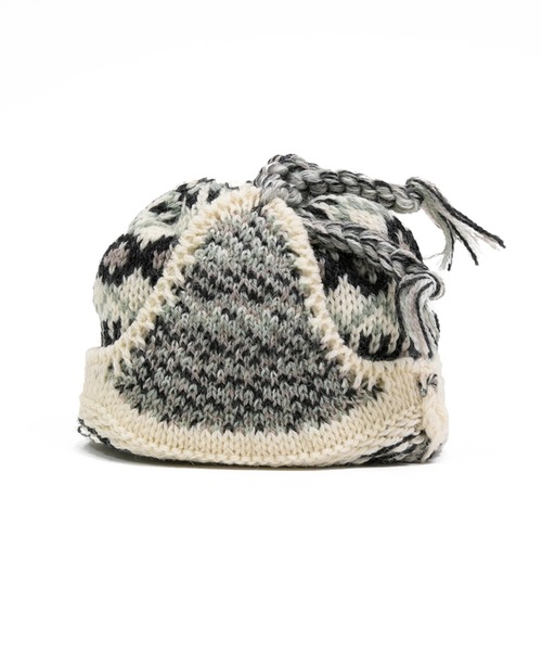 go slow caravan（ゴースローキャラバン）の「HIGHLAND2000/ハイランドトゥーサウザンド　Fairisle Hat w/Ear Cover & Rope Tassels（ニットキャップ/ビーニー・レディース・その他1/その他2・FREE）」の10枚目の写真