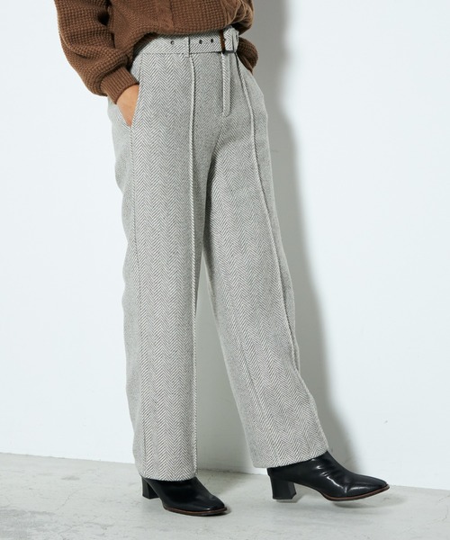 ヘリンボーンワイドパンツ その他パンツ Cecil Mcbee セシルマクビー のファッション通販 Zozotown