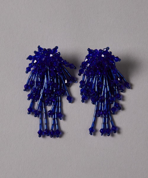 manana suerte（マニャーナスエルテ）の「ビーズフリンジピアス（ピアス（両耳用）・レディース・シルバー/イエロー/ブルー・FREE）」の18枚目の写真