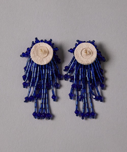 manana suerte（マニャーナスエルテ）の「ビーズフリンジピアス（ピアス（両耳用）・レディース・シルバー/イエロー/ブルー・FREE）」の19枚目の写真